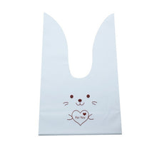 Load image into Gallery viewer, 50pcs/lot Cute Rabbit Ear Bags Cookie Plastic Bags&amp;Candy Gift Bags For Biscuits Snack Baking Package And Event Party Supplies