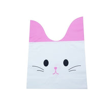 Load image into Gallery viewer, 50pcs/lot Cute Rabbit Ear Bags Cookie Plastic Bags&amp;Candy Gift Bags For Biscuits Snack Baking Package And Event Party Supplies