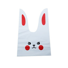 Load image into Gallery viewer, 50pcs/lot Cute Rabbit Ear Bags Cookie Plastic Bags&amp;Candy Gift Bags For Biscuits Snack Baking Package And Event Party Supplies