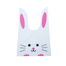 Load image into Gallery viewer, 50pcs/lot Cute Rabbit Ear Bags Cookie Plastic Bags&amp;Candy Gift Bags For Biscuits Snack Baking Package And Event Party Supplies