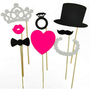 Photo Booth Props Party Masks Hat Mustache Lip photobooth props Wedding Party Decoration Birthday Party Favor funny photo booth