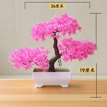 Load image into Gallery viewer, NEW Artificial Plants Bonsai Small Tree Pot Plants Fake Flowers Potted Ornaments For Home Decoration Hotel Garden Decor