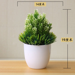 NEW Artificial Plants Bonsai Small Tree Pot Plants Fake Flowers Potted Ornaments For Home Decoration Hotel Garden Decor